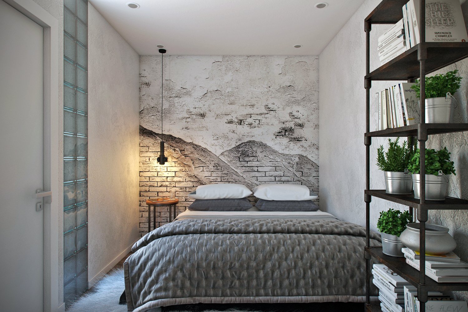 Как правильно оформить дизайн спальни без окна: 50+ фото примеров