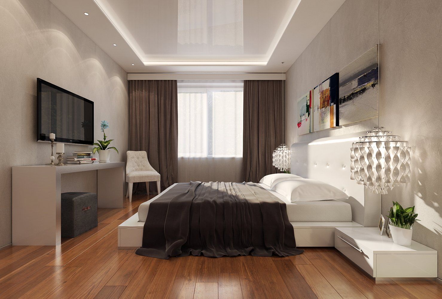 10 способов визуально приподнять потолок :: Дизайн :: РБК Недвижимость